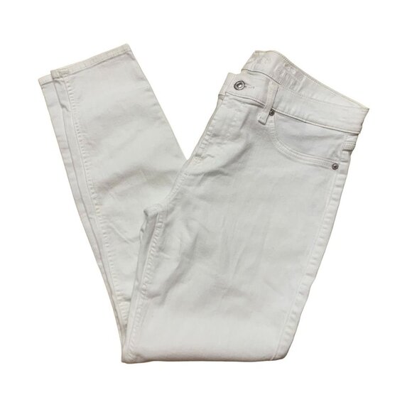 7 For All Mankind Ankle Skinny Jean with Faux Pockets White Size 32 - Picture 12 of 14